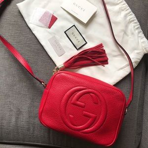 GUCCI Soho small leather disco bag